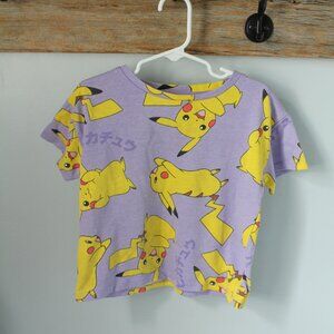 Pokemon Pikachu Size 6 Crop Top